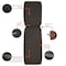 Classic Accessories Water-Resistant 72x21x3" Patio Chaise Lounge Cushion Cover, Espresso 60-363-016601-RT - alternate 2